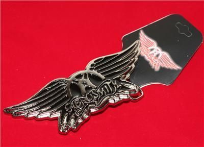 AEROSMITH 1970s Hard Rock Band WING Logo BELT BUCKLE  