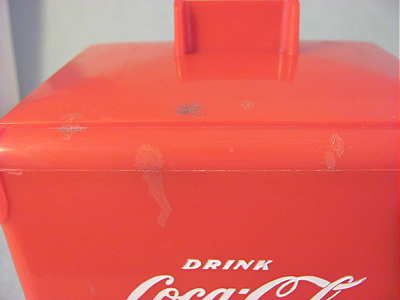 Vintage Red Plastic COCA COLA Coke Cooler BANK  