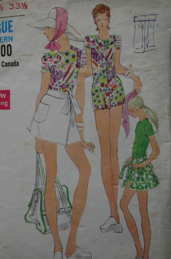 VINTAGE VOGUE JUMPSUIT PATTERNS VARIETY STYLE & SIZE  