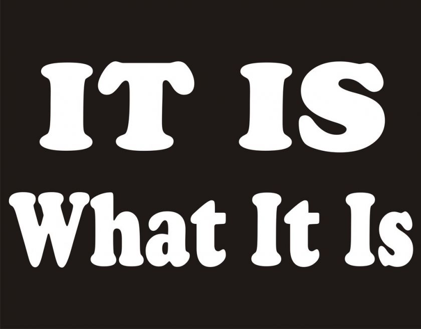 IT IS WHAT IT IS College Teen Party Humor Funny T Shirt  