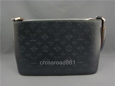 Auth Louis Vuitton Dark Gray Matt Allston Bag Great  