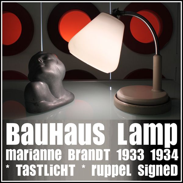 ART DECO DESK LAMP RUPPEL SIGNED BRANDT LAMPE BAUHAUS  