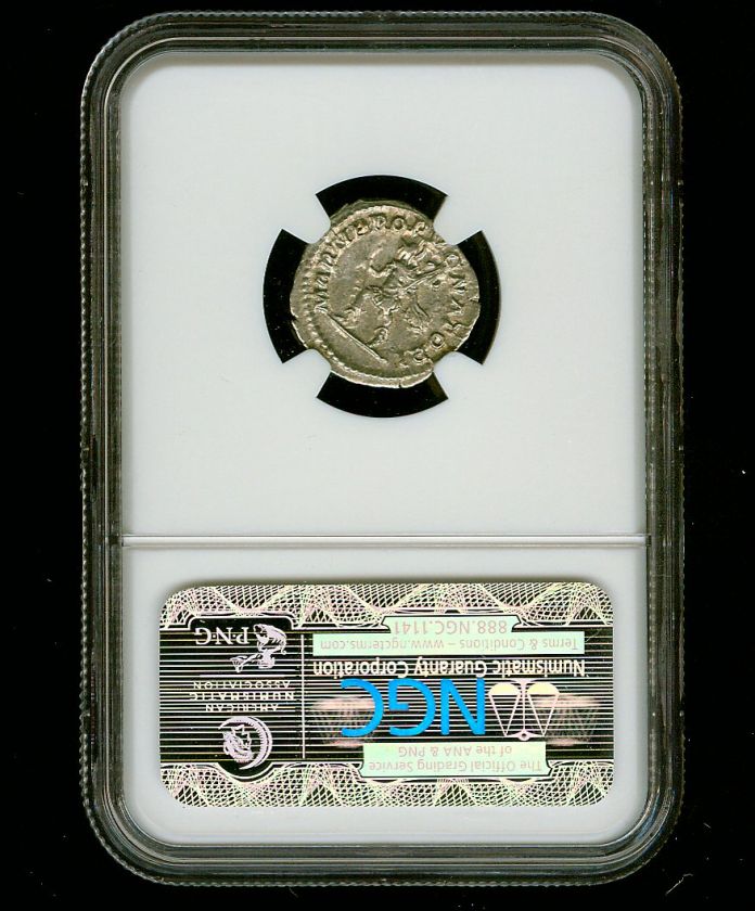   Empire Caracalla AD 198 217 AR Denarius (3.26g) Reverse Mars NGC XF