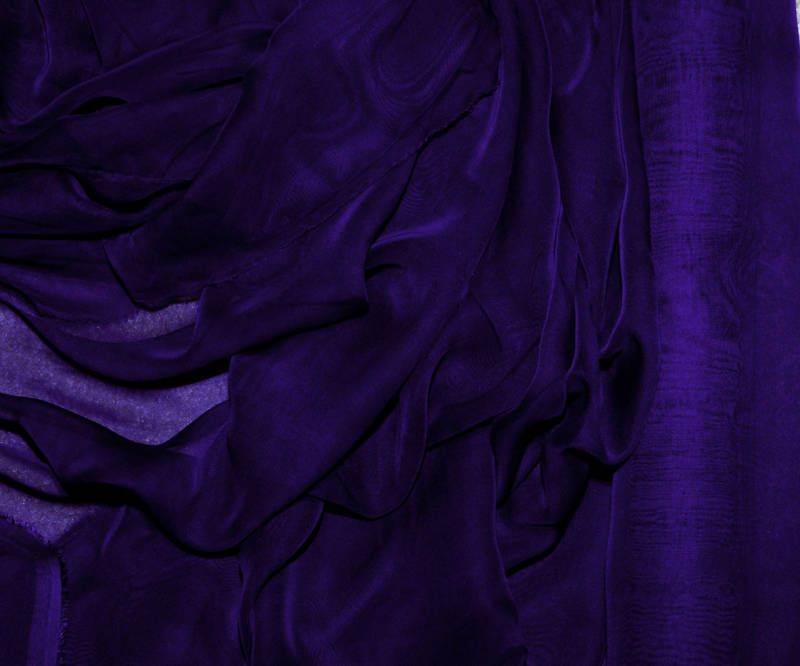 CHIFFON SHEER FABRIC SAPPHIRE 45 WIDE BY THE YARD  