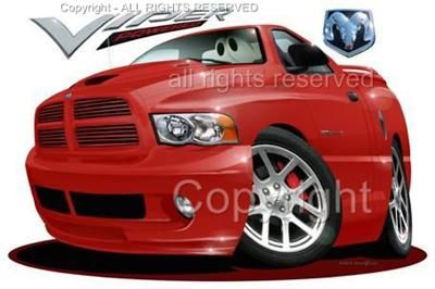 Dodge Ram SRT 10 Pickup Truck T Shirt #6243  