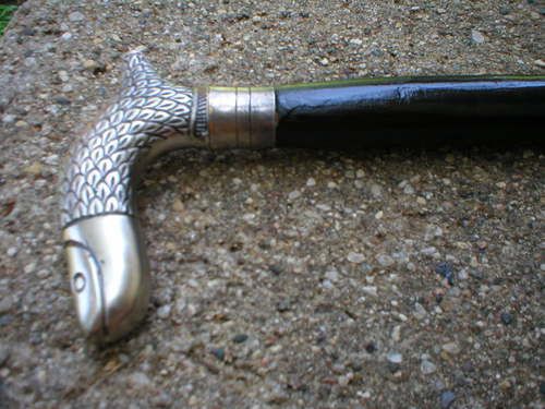 SNAKE CANE NICKLE FINISH HANDLE UNIQUE DESIGNS  