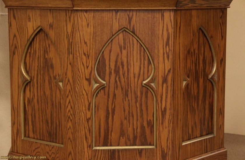 Oak Gothic Pulpit or Lectern  