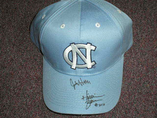 HARRISON BARNES & JOHN HENSON Signed UNC Cap Auto Coa  