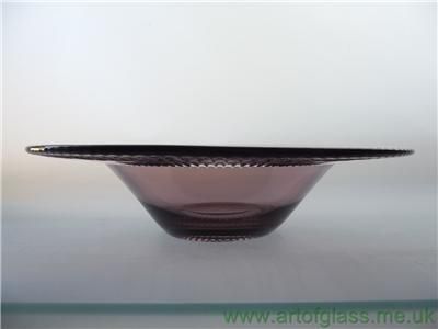   Jitka Forejtova Sklo Union Bohemian vintage purple glass bowl  