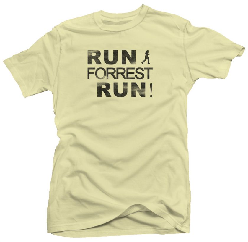 Run Forrest Movie Retro Gump Grunge Funny New T shirt  