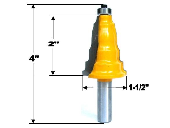 PC 1/2 SH Base Architectural Molding A Router Bit  