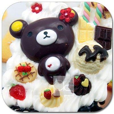 Rilakkuma Whip Cream Hard Back Skin Case Cover For Blackberry 9700 