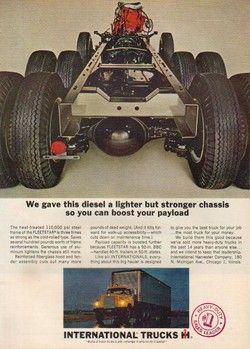1964 International Harvester IH Fleetstar semi truck ad  