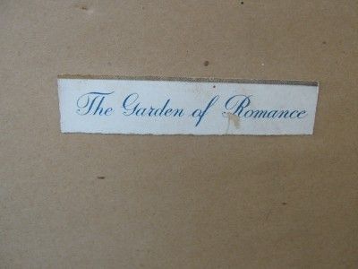 VTG R ATKINSON FOX DECO FRAMED THE GARDEN OF ROMANCE  