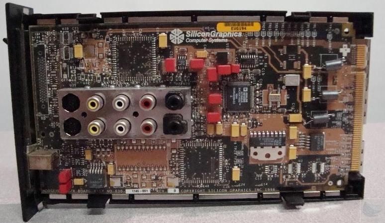 SGI O2 Audio Visual Module 030 1145 001 Rev D w/Plastic Carrier 