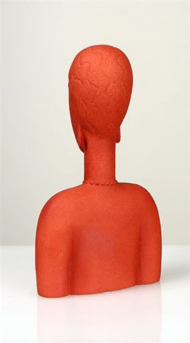 MODIGLIANI Red Female Bust Statue Figurine Sculpture  