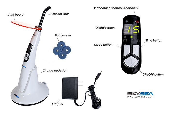 New Wireless Dental Curing Light Lamp Skysea LED   B  