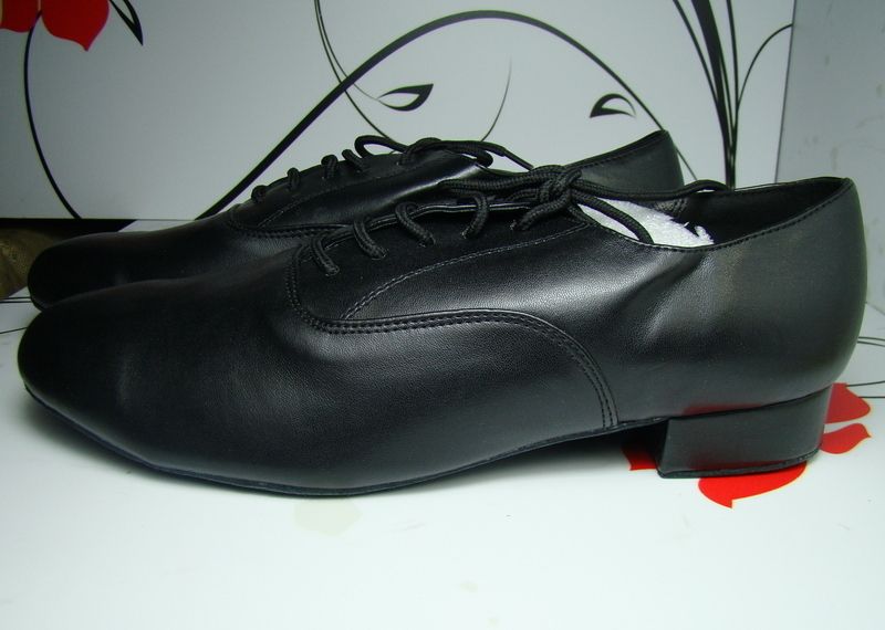 MENS BLACK PU PARTY BALLROOM SALSA MODERN DANCE SHOES  