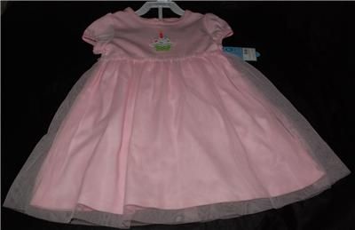 CARTERS PRINCESS PINK DANCE PARTY HAPPY BIRTHDAY CAKE CUPCAKE GIRLS 24 