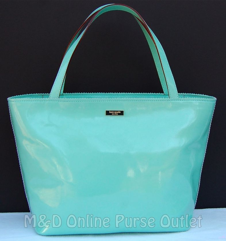NEW NWT Authentic Kate Spade Ocean Drive Patent Leather Coal Bucket 
