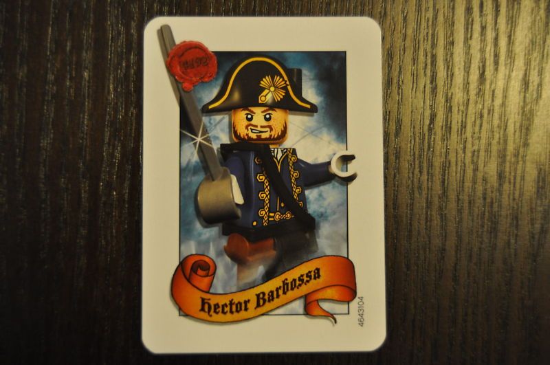 LEGO PIRATES of the CARIBBEAN HECTOR BARBOSSA CARD NEW  