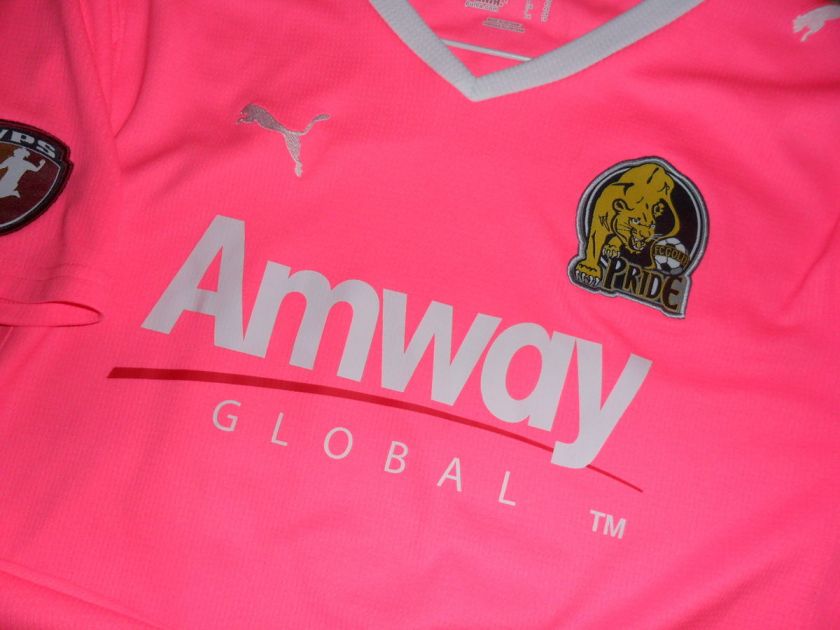 Carrie Dew WPS Bay Area FC Gold Pride GameUsed Soccer Pink Breast 