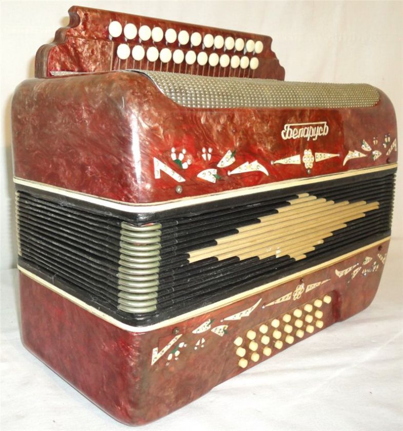 Belarussian Button ACCORDION HARMONICA Belarus 2 ROW  