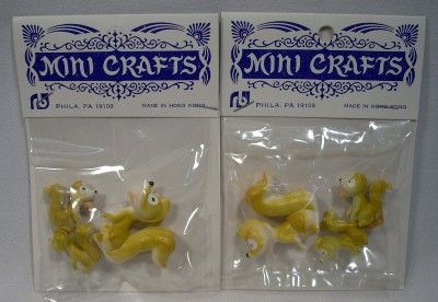 Craft Cake Decorating Mama Fox Foxes Babies Figures NEW  