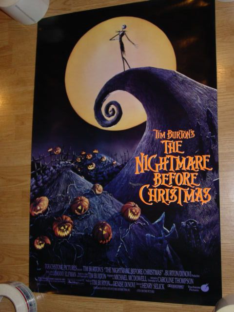 NIGHTMARE BEFORE CHRISTMAS Movie POSTER  