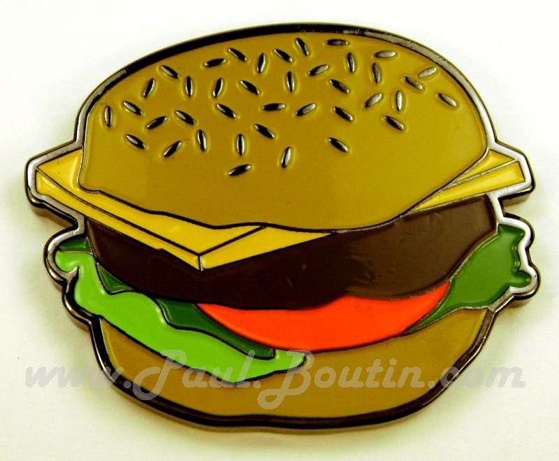 Old Boot Burger GC1F5BK Hamburger Cheeseburger Geocoin  