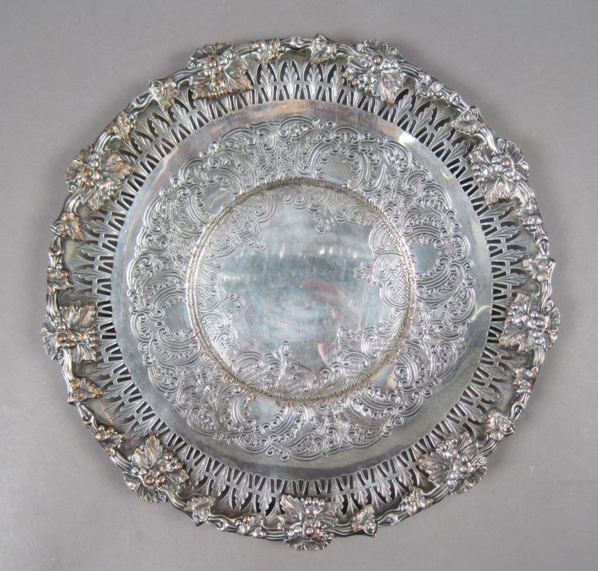 Fabulous c1900 Group 3 Ornate Silver SP Serving Pieces  