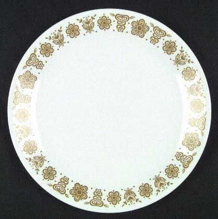 Corning Corelle Discontd Butterfly Gold Dinner Plate  