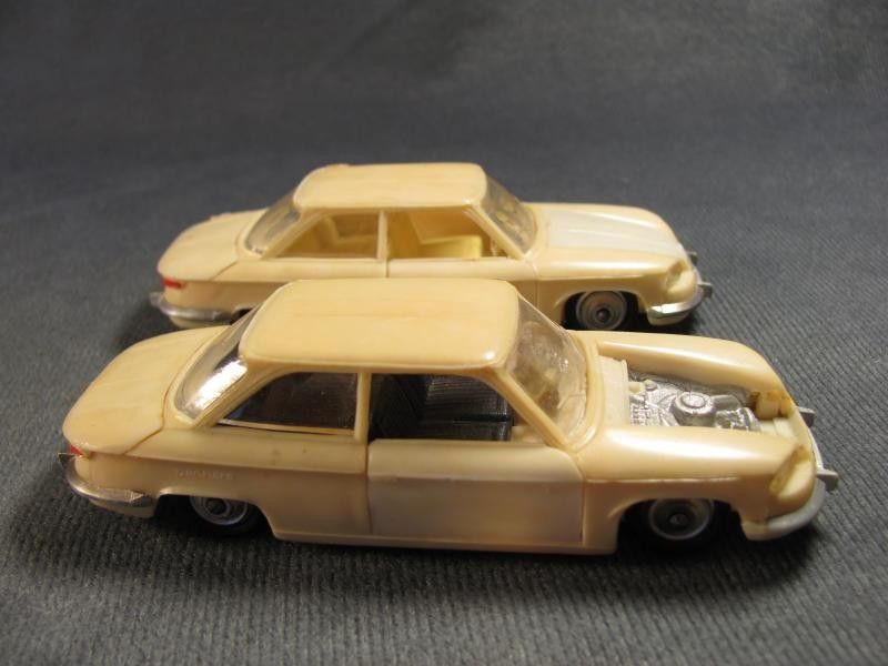   Plastic Car diplomatic limousine Panhard Tbilisi LOT OF 2 pcs  