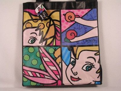 Romero Britto Disneys Tinkerbell Shop Tote Bag NEW  