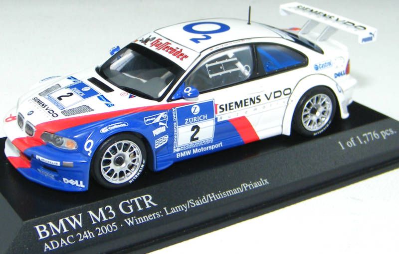 43 Scale BMW E46 M3 GTR #2 Minichamps Diecast Model  