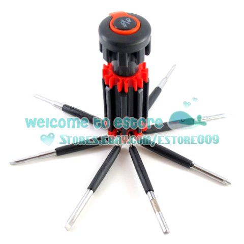 in 1 Multi Screwdriver with Portable LED Torch Set  