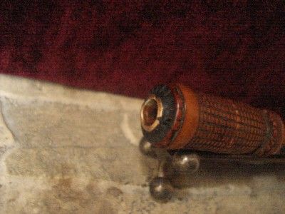 Old Turkish amber boxwood cigarette holder end of 19th   beginning of 