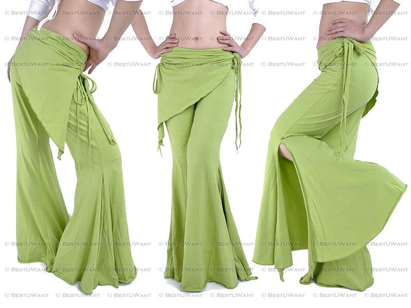   Belly Dance Yoga Dancer Excercise Lycra Cotton Pants Trousers Costume