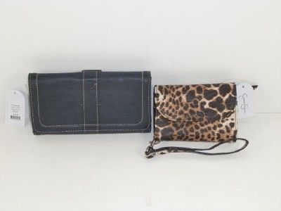   Simpson Erin Animal Print Cell Case & Emma Black Clutch Wallets  