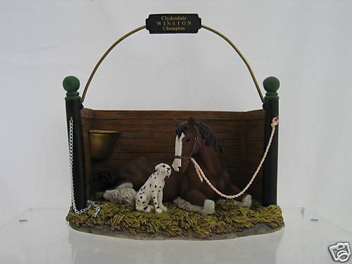 Budweiser Clydesdale Stables Figurine Pals CLYD2  