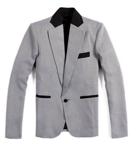 New Mens Slim Fit One Button Casual Suit Pop Blazer Black white 