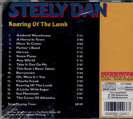 STEELY DAN ~ ROARING OF THE LAMB ~ NEW CD GERMAN Import 054421022721 