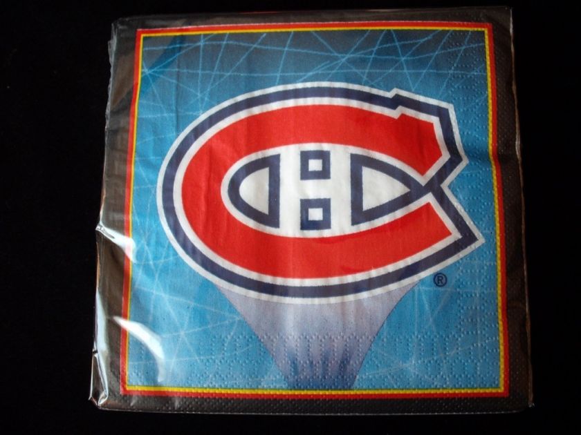 MONTREAL CANADIENS HOCKEY NHL PARTY LUNCHEON NAPKINS  