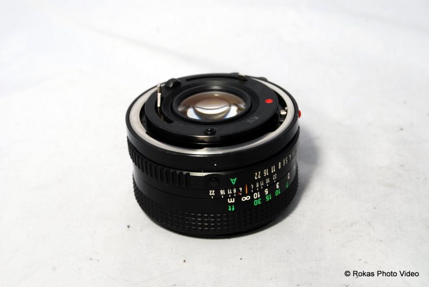 Canon 50mm f1.8 lens FD manual focus 11.8 SN 4653267 8  