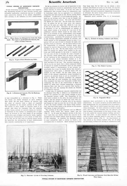 1906 05 12 CONCRETE MIXING MACHINERY, BLOCK MACHINE  