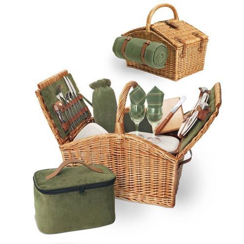 PICNIC TIME ENGLISH STYLE PICNIC BASKET SOMERSET  