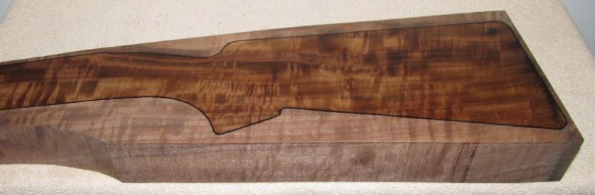 Dry Fancy Claro Walnut Rifle Gunstock Blank  