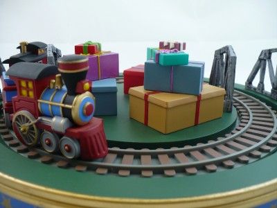   Holiday Express Train Miniature Tree Base signed Sickman  