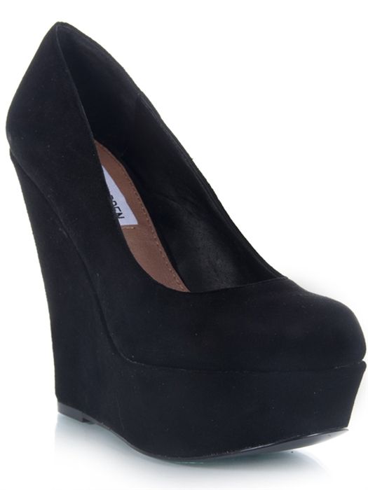 NEW STEVE MADDEN PAMMYY Party Casual Suede Platform Slip On Heel Wedge 