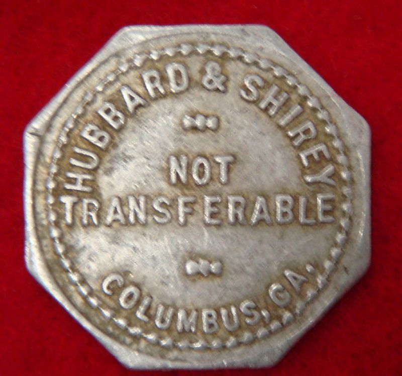 Hubbard & Shirey 50¢ Columbus,Ga  